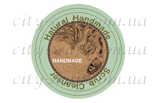 Наклейка "Handmade scrub":Наклейки | https://city-soap.com.ua