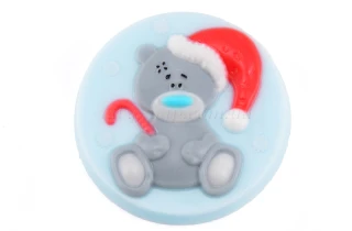 Форма пластиковая "Новогодний мишка":Формы пластиковые для шоколада | https://city-soap.com.ua