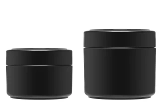 Банка пластиковая "Мона", черная:Баночки для косметики | https://city-soap.com.ua