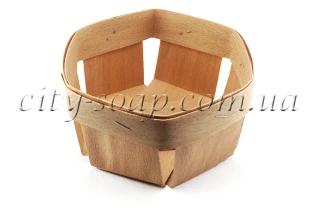 Корзинка круглая 9,5 см:Корзинки из шпона | https://city-soap.com.ua